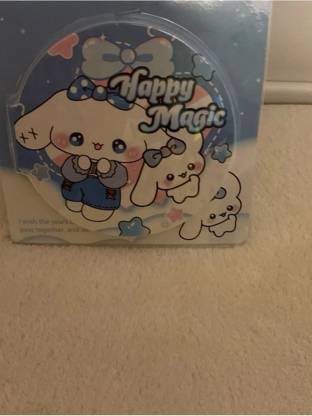 Cute Bunny Sticky Notes - Blue